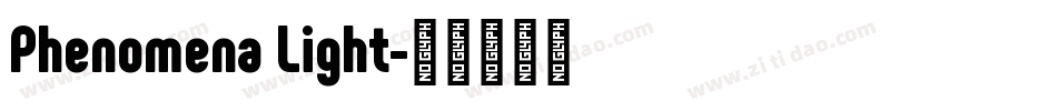 Phenomena Light字体转换